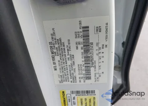 2018 Ford Fusion Titanium z USA, uszkodzony, nr VIN 3FA6P0D95JR155150